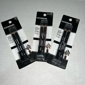 Covergirl Easy‎ Breezy Brow Fill + Define Pencils, 2 packs-black, 1 pack-brown